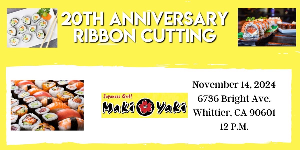 Ribbon Cutting at Maki Yaki